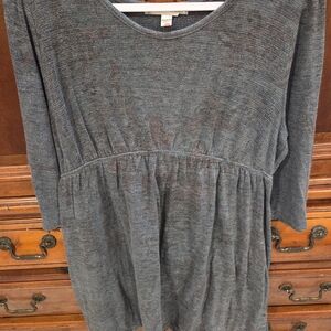 Green Overrsized Long Sleeve Dress